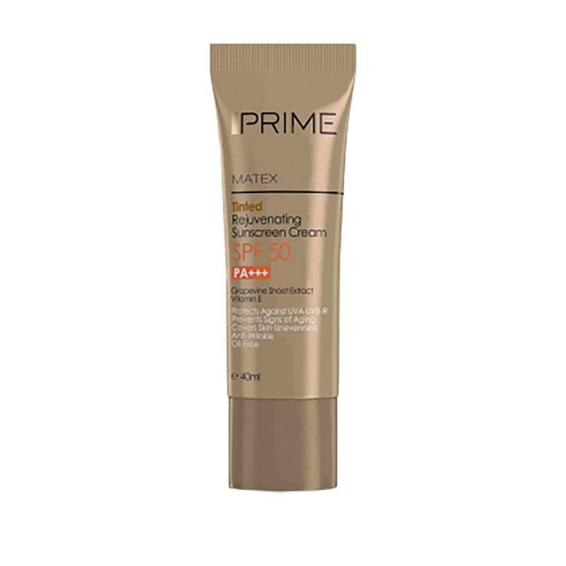کرم ضدآفتاب جوان‌کننده رنگی SPF 50 پرایم