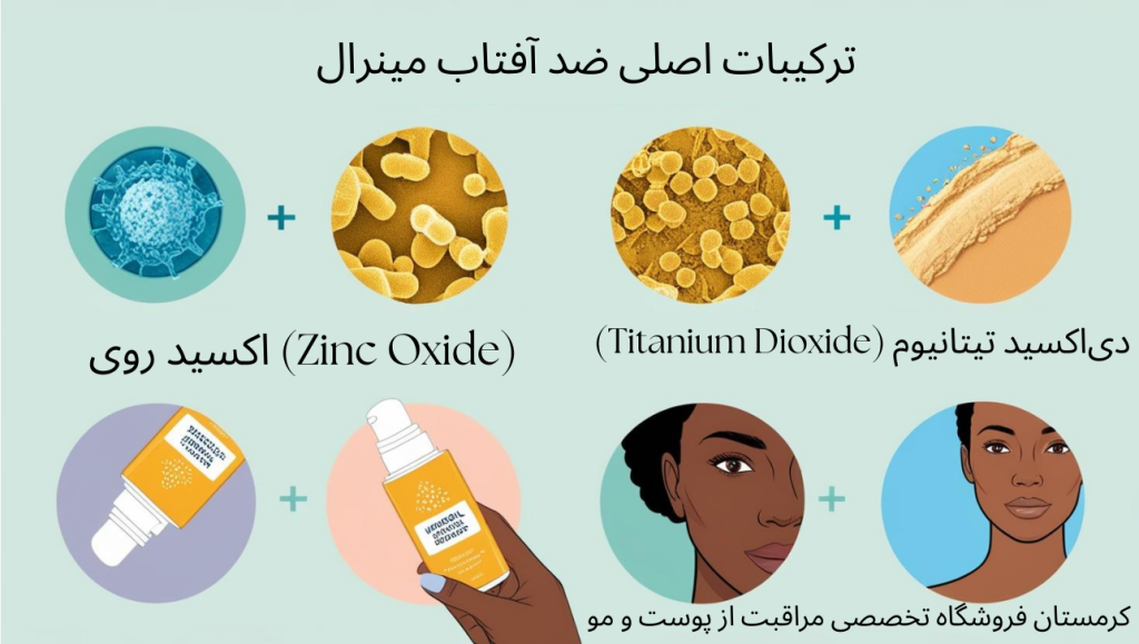 ترکیبات اصلی ضد آفتاب مینرال